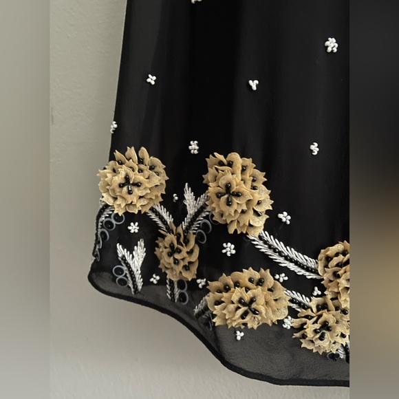 Alice & Olivia Beaded Black Dress - Picture 3 of 7